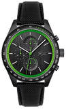 Buy Shop Lacoste Apext Black Dial Black Leather Strap Watch for Men - 2011296 USA Online