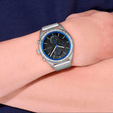 Buy Shop Lacoste Apext Black Dial Silver Steel Strap Watch for Men - 2011298 USA Online