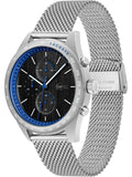 Buy Shop Lacoste Apext Black Dial Silver Steel Strap Watch for Men - 2011298 USA Online