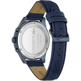 Buy Shop Lacoste Apext Blue Dial Blue Leather Strap Watch for Men - 2011297 USA Online