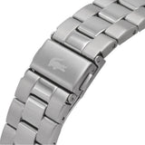 Buy Shop Lacoste Boston Chronograph Black Dial Silver Steel Strap Watch for Men - 2011079 USA Online