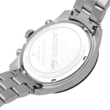 Buy Shop Lacoste Boston Chronograph Black Dial Silver Steel Strap Watch for Men - 2011079 USA Online