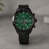 Buy Shop Lacoste Boston Green Dial Black Steel Strap Watch for Men - 2011270 USA Online