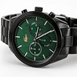 Buy Shop Lacoste Boston Green Dial Black Steel Strap Watch for Men - 2011270 USA Online