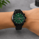 Buy Shop Lacoste Boston Green Dial Black Steel Strap Watch for Men - 2011270 USA Online