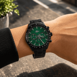 Buy Shop Lacoste Boston Green Dial Black Steel Strap Watch for Men - 2011270 USA Online