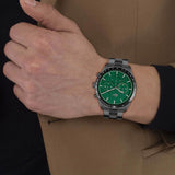 Buy Shop Lacoste Boston Green Dial Black Steel Strap Watch for Men - 2011270 USA Online