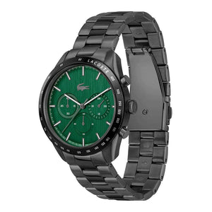 Buy Shop Lacoste Boston Green Dial Black Steel Strap Watch for Men - 2011270 USA Online