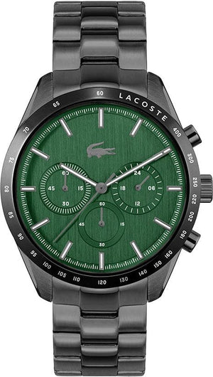 Buy Shop Lacoste Boston Green Dial Black Steel Strap Watch for Men - 2011270 USA Online