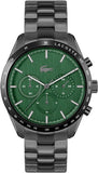 Buy Shop Lacoste Boston Green Dial Black Steel Strap Watch for Men - 2011270 USA Online