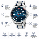 Buy Shop Lacoste Capbreton Blue Dial Silver Steel Strap Watch for Men - 2010944 USA Online