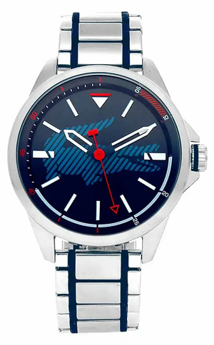Buy Shop Lacoste Capbreton Blue Dial Silver Steel Strap Watch for Men - 2010944 USA Online