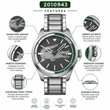 Buy Shop Lacoste Capbreton Gray Dial Two Tone Steel Strap Watch for Men - 2010943 USA Online