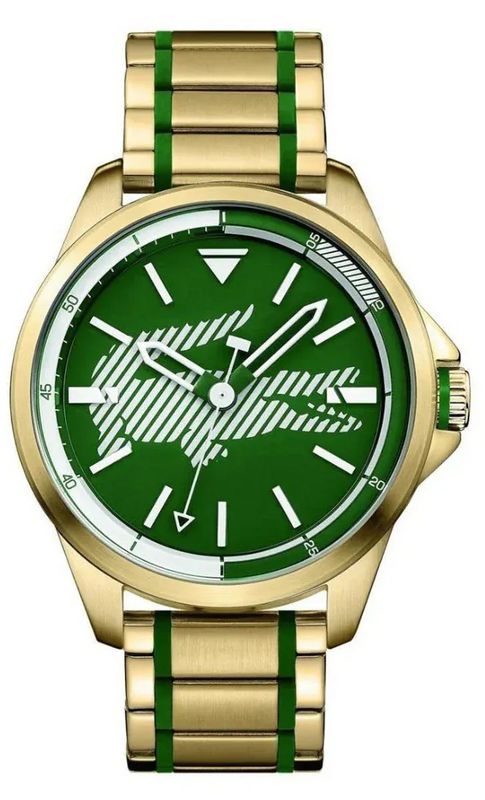 Buy Shop Lacoste Capbreton Green Dial Two Tone Steel Strap Watch for Men- 2010962 USA Online