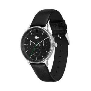 Buy Shop Lacoste Club Multidial Black Dial Black Leather Strap Watch for Men - 2011226 USA Online