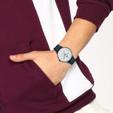 Buy Shop Lacoste Club White Dial Blue Leather Strap Watch for Men - 2011140 USA Online
