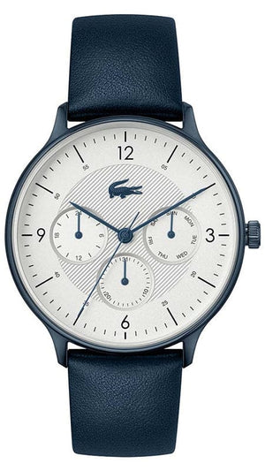 Buy Shop Lacoste Club White Dial Blue Leather Strap Watch for Men - 2011140 USA Online