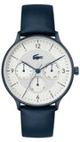 Buy Shop Lacoste Club White Dial Blue Leather Strap Watch for Men - 2011140 USA Online