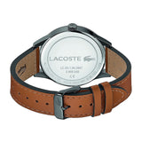 Buy Shop Lacoste Continental Black Dial Brown Leather Strap Watch for Men - 2011021 USA Online
