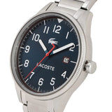 Buy Shop Lacoste Continental Blue Dial Silver Steel Strap Watch for Men - 2011022 USA Online