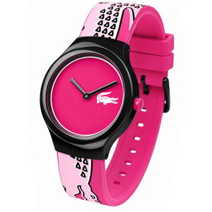 Buy Shop Lacoste Goa Pink Dial Two Tone Silicon Strap Watch for Women - 2020115 USA Online