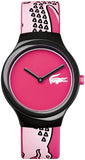 Buy Shop Lacoste Goa Pink Dial Two Tone Silicon Strap Watch for Women - 2020115 USA Online