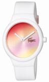 Buy Shop Lacoste Goa Two Tone Dial White Silicon Strap Watch for Women - 2020107 USA Online