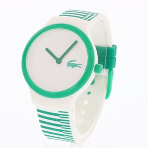 Buy Shop Lacoste Goa White Dial Two Tone Silicon Strap Watch for Kids - 2020117 USA Online
