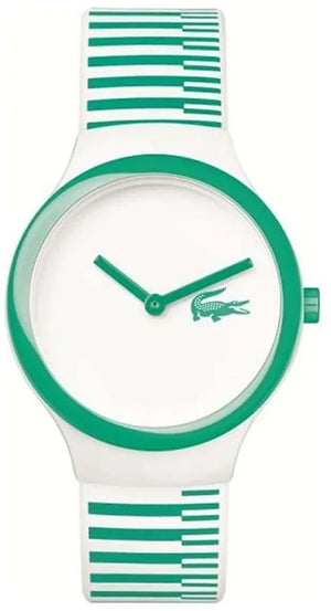 Buy Shop Lacoste Goa White Dial Two Tone Silicon Strap Watch for Kids - 2020117 USA Online