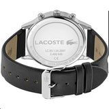 Buy Shop Lacoste Madrid Black Dial Black Leather Strap Watch for Men - 2011064 USA Online