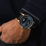 Buy Shop Lacoste Madrid Blue Dial Black Leather Strap Watch for Men - 2011034 USA Online