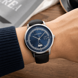 Buy Shop Lacoste Madrid Blue Dial Black Leather Strap Watch for Men - 2011034 USA Online