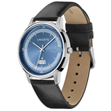 Buy Shop Lacoste Madrid Blue Dial Black Leather Strap Watch for Men - 2011034 USA Online