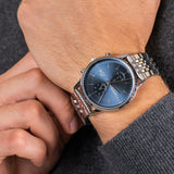 Buy Shop Lacoste Madrid Blue Dial Silver Steel Strap Watch for Men - 2011067 USA Online
