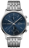 Buy Shop Lacoste Madrid Blue Dial Silver Steel Strap Watch for Men - 2011067 USA Online