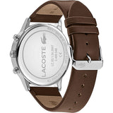 Buy Shop Lacoste Madrid Gray Dial Brown Leather Strap Watch for Men - 2011066 USA Online