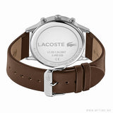 Buy Shop Lacoste Madrid Gray Dial Brown Leather Strap Watch for Men - 2011066 USA Online