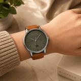 Buy Shop Lacoste Madrid Green Dial Brown Leather Strap Watch for Men - 2011035 USA Online