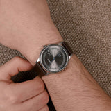 Buy Shop Lacoste Madrid Grey Dial Brown Leather Strap Watch for Men - 2011033 USA Online