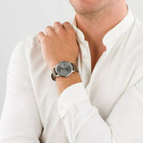 Buy Shop Lacoste Madrid Grey Dial Brown Leather Strap Watch for Men - 2011033 USA Online