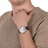 Buy Shop Lacoste Madrid Grey Dial Brown Leather Strap Watch for Men - 2011033 USA Online