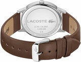 Buy Shop Lacoste Madrid Grey Dial Brown Leather Strap Watch for Men - 2011033 USA Online