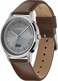 Buy Shop Lacoste Madrid Grey Dial Brown Leather Strap Watch for Men - 2011033 USA Online