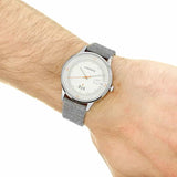 Buy Shop Lacoste Madrid White Dial Gray Leather Strap Watch for Men - 2011031 USA Online