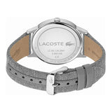 Buy Shop Lacoste Madrid White Dial Gray Leather Strap Watch for Men - 2011031 USA Online