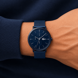 Buy Shop Lacoste Moon Blue Dial Blue Mesh Strap Watch for Men - 2011058 USA Online