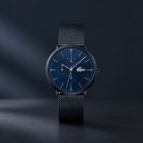 Buy Shop Lacoste Moon Blue Dial Blue Mesh Strap Watch for Men - 2011058 USA Online