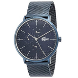 Buy Shop Lacoste Moon Blue Dial Blue Mesh Strap Watch for Men - 2011058 USA Online