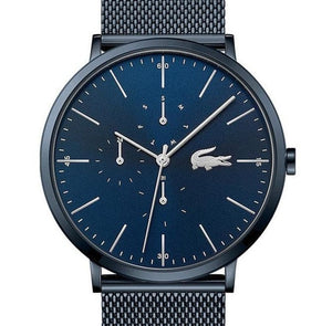 Buy Shop Lacoste Moon Blue Dial Blue Mesh Strap Watch for Men - 2011058 USA Online