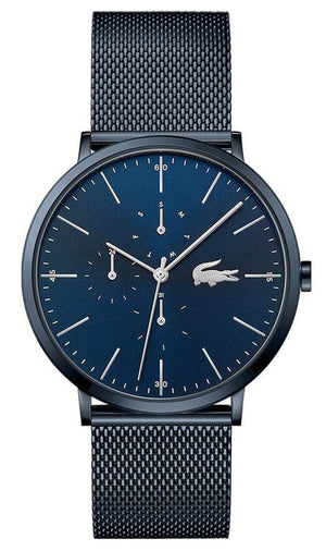 Buy Shop Lacoste Moon Blue Dial Blue Mesh Strap Watch for Men - 2011058 USA Online